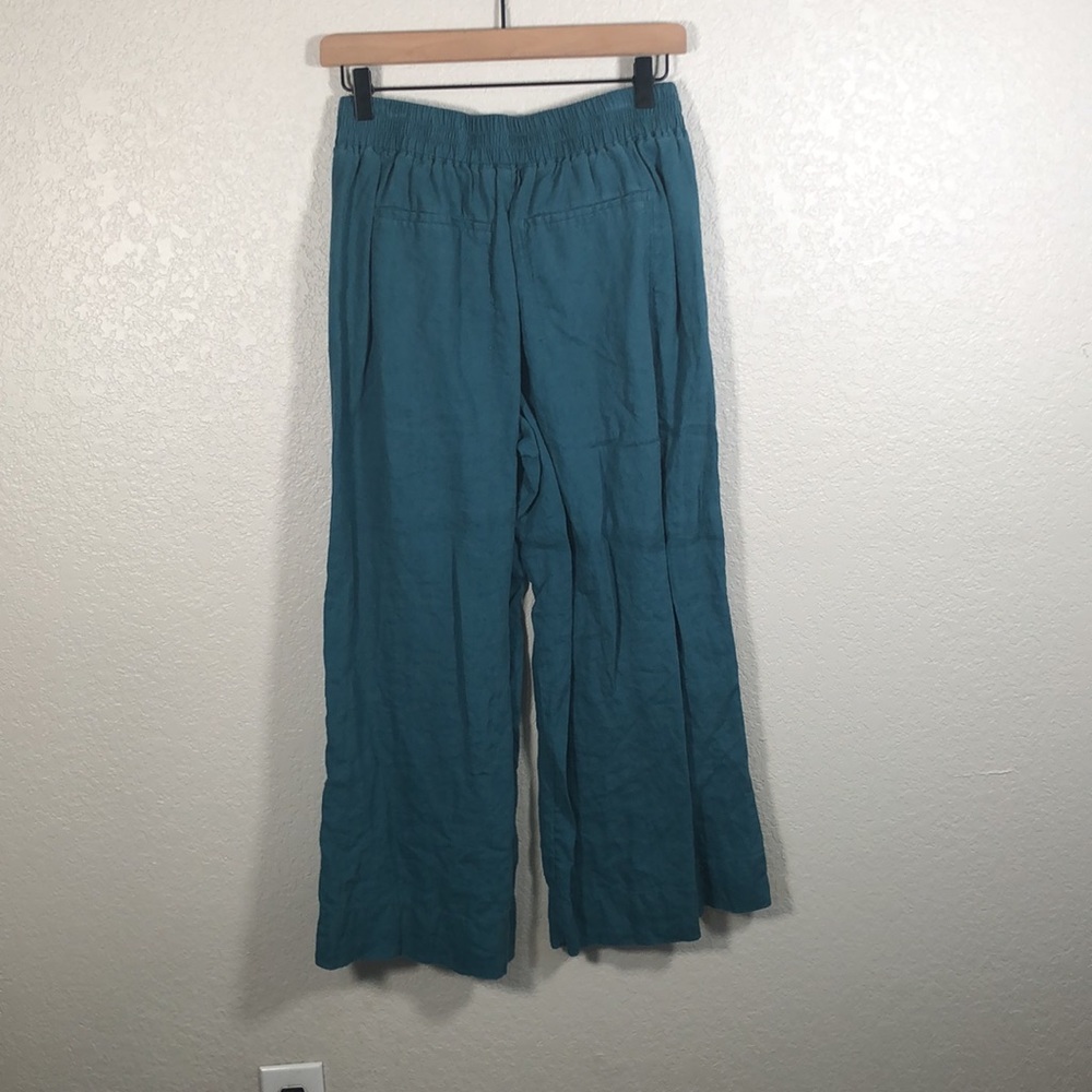 Athleta Teal Wide Leg Pants - Picture 7 of 9